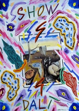 Bruno Donzelli (Napoli, 1941) Show Dalì Acrilico su tela, cm. 70x50 Firma e...