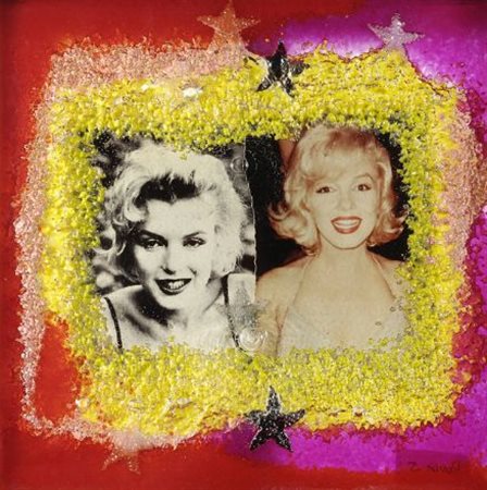 Omar Ronda (Biella, 1947) Marilyn frozen, 2005 Materie plastiche, cm. 50x50...