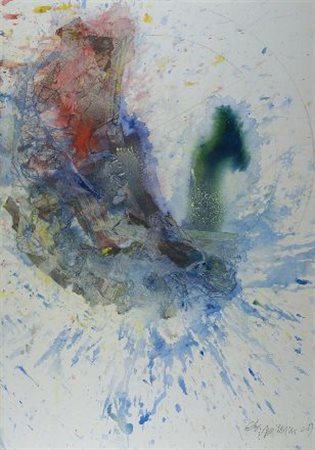 Oddino Guarnieri (Adria, 1932) Senza titolo, 2009 Tecnica mista su carta...