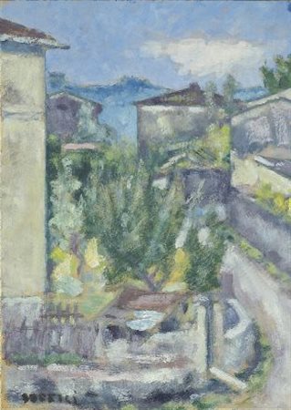 Ardengo Soffici (Rignano sull'Arno, 1879 - Vittoria Apuana, 1964) Case al...