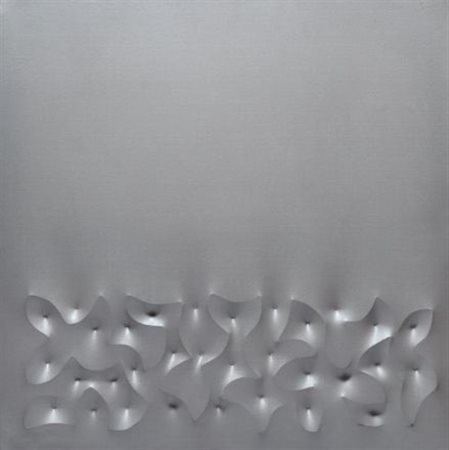 Giuseppe Amadio (Todi, 1944) Maboli, (2006) Tela estroflessa, cm. 70x70 Sul...