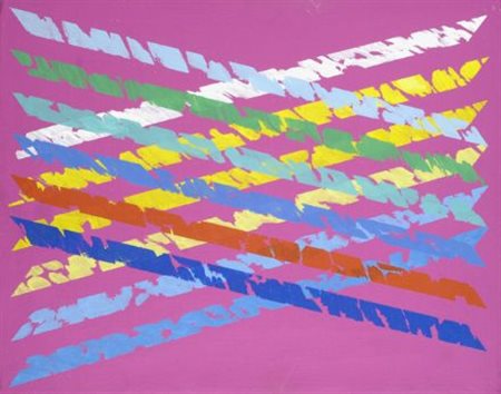 Piero Dorazio (Roma, 1927 - Todi, 2005) Ar Esta II Olio su tela, cm. 30x24...