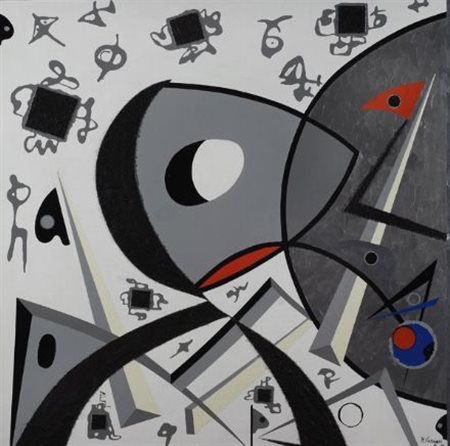 Marco Vergari Senza titolo, 2012 Tecnica mista su tela, cm. 80x80 Firma e...