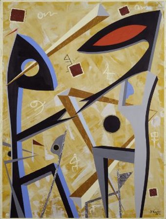 Marco Vergari Senza titolo, 2012 Tecnica mista su tela, cm. 80,5x60 Firma e...