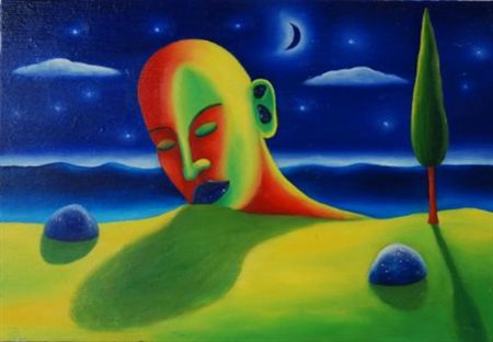 Paolo Scheggi (Castiglion d'Orcia, 1955) Senza titolo Olio su tavola, cm....