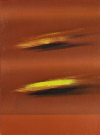 Ennio Finzi (Venezia, 1931) Il verso del colore rosso Acrilico su tela, cm....