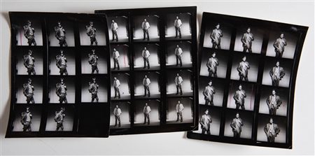 Irving Penn (Plainfield, 1917 - New York, 2009), provini - 3 provini stampati su carta in B/N, cm