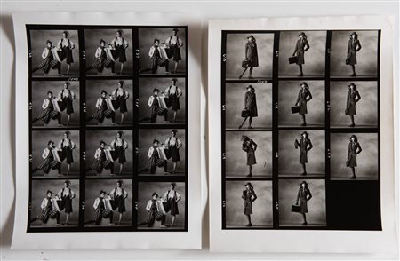 Irving Penn (Plainfield, 1917 - New York, 2009) per catalogo Basile - 2 provini stampati su carta