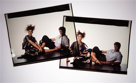Irving Penn (Plainfield, 1917 - New York, 2009) per catalogo Gucci P/E 1983, foto lei e lui in