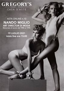 Asta Online 10 | NANDO MIGLIO ART DIRECTOR DI MODA  Materiale di lavoro dal 1980 al 1994