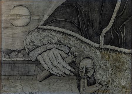 SERGIO VACCHI (Castenaso 1925 - Siena 2016) "Senza titolo", 1967. Tecnica...