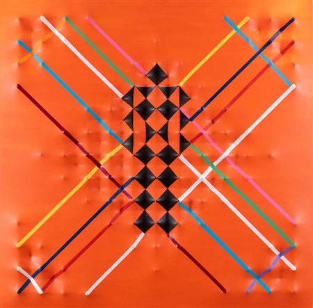 PIER PAOLO NUDI (San Marco Argentano 1971) "Sospensioni dimensionali". Olio...