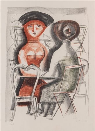 MASSIMO CAMPIGLI (Berlino 1895 - Saint Tropez 1971) "Senza titolo", 1952....