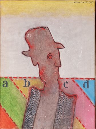 PIRRO CUNIBERTI (Sala Bolognese 1923 – Bologna 2016) "ABCD", 1965. Olio su...