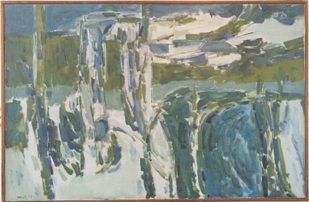 SERGIO ROMITI (Bologna 1928 – 2000) "Il grande disgelo", 1954. Olio su tela....