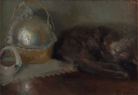 ALFREDO PROTTI (Bologna 1882 - 1949) "Luce dall'alto o da finestra", 1920....