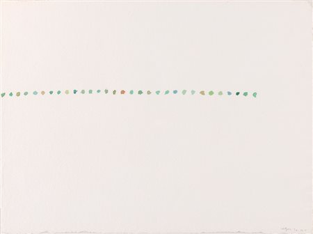 MARIO NIGRO (Pistoia 1917 - Livorno 1992) "Dall'orizzonte", 1986. Acquerello...