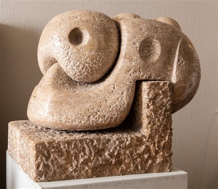 PIETRO CASCELLA (Pescara 1921 – Pietrasanta 2008) "Senza titolo". Scultura in...