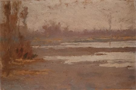 ALESSANDRO SCORZONI (Calcara di Crespellano 1858 - Bologna 1933) "Paesaggio"....