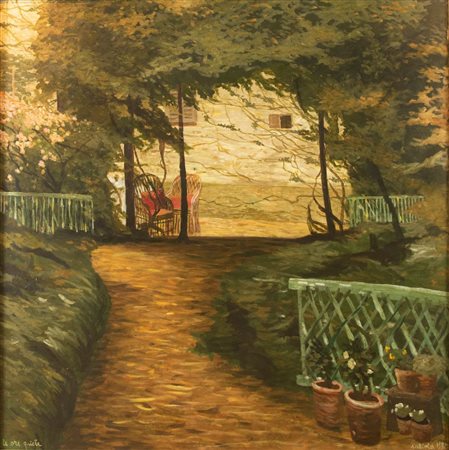 ANTONIO SALIOLA (Bologna 1939) "Le ore quiete", 1992. Olio su tela. Cm...