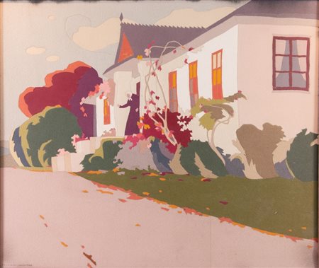 BRONISLAWA RYCHTER-JANOWSKA (Cracovia 1868 - 1953) "Senza titolo". Patchwork....