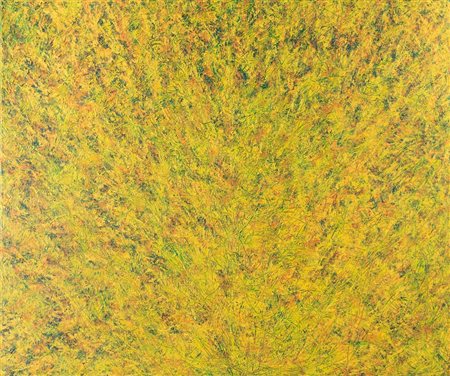 BRUNO PULGA (Bologna 1922 - 1992) "Composizione", 1980. Olio su tela. Cm...