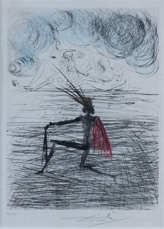 SALVADOR DALI' (Figueres, 1904 - 1989) "Faust", 1969. Acquaforte e acquatinta...