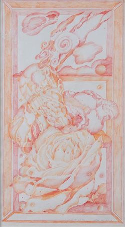 ROMANO NOTARI (Foligno 1933) "Io, nei miei sogni", 1969. Pastello su carta....