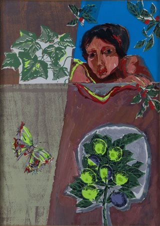 ALDO BORGONZONI (Medicina 1913 - Bologna 2004) "Figura della speranza", 1973....