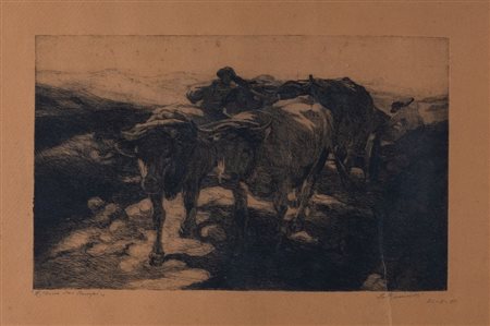 LEO MASINELLI (Modena 1902 - Venezia 1983) "Ritorno dai campi" 1931....