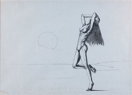 SERGIO VACCHI (Castenaso 1925 - Siena 2016) "Senza titolo". China su carta....