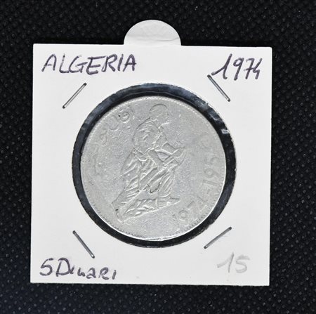 5 DINARI ALGERIA 1974