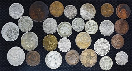 LOTTO DI MONETE composto da 28 monete portoghesi: - 20 reis 1892 - 10...