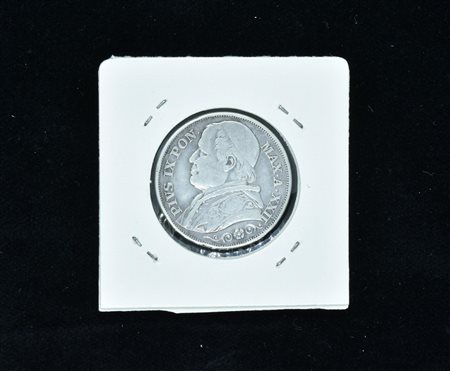 2 LIRE STATO PONTIFICIO 1867 Pio IX