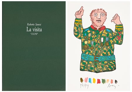 ENRICO BAJ (1924-2003) - La visita, 1992/1994
