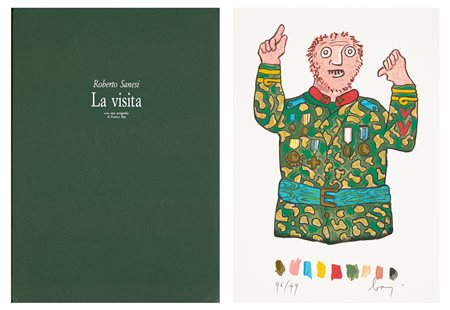 ENRICO BAJ (1924-2003) - La visita, 1992/1994