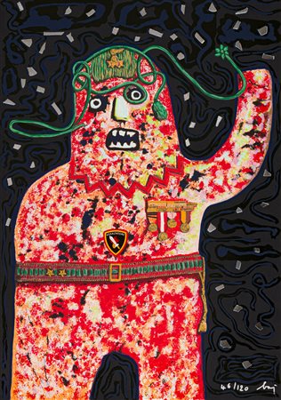 ENRICO BAJ (1924-2003) - L'assaltatore