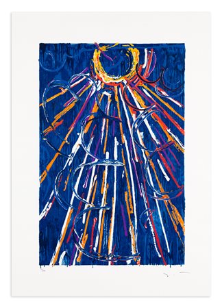 MARIO SCHIFANO (1934-1998) - Nella vetrata blu, 1997