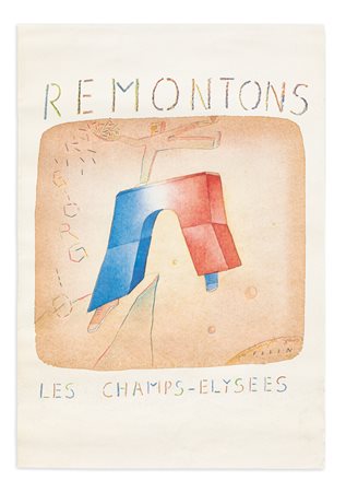 JEAN-MICHEL FOLON (1934-2005) - Remontons les Champs-Elysees