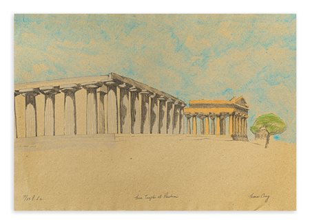THOMAS COREY (1950) - Three Temples at Paestum