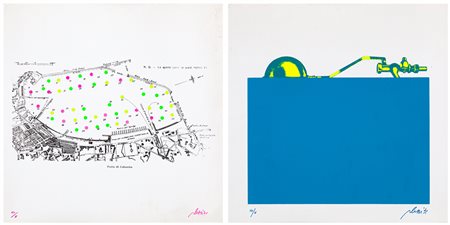 FABRIZIO PLESSI (1940) - Lotto unico di 2 serigrafie