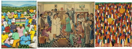 <br>TRE DIPINTI DI ARTISTI HAITIANI<br> <br><br><br>