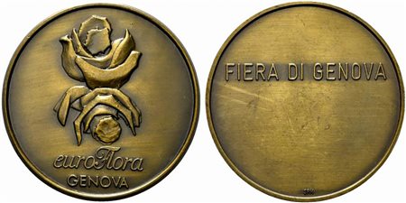 <br>GENOVA. Medaglia Fiera di Genova Euro Flora. AE (122 g - 70.6 mm).