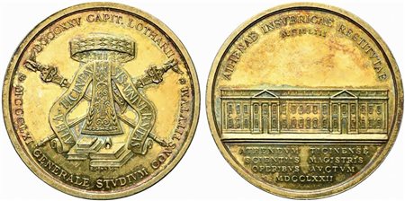 <br>PAVIA. Medaglia 1953 Università di Pavia. Ag (69,38 g - 54,6 mm). qFDC *patina iridescente