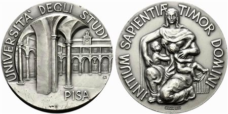 <br>PISA. Medaglia IPZS Università degli studi. Ag (89,85 g - 60 mm).
