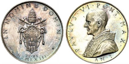 <br>ROMA. Paolo VI (1963-1978). Medaglia anno I. Elezione al pontificato 1963. Opus Giampaoli Ag (35,50 g - 44,2 mm). SPL