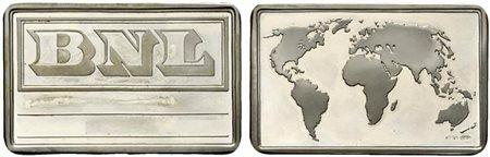 <br>BNL. Lingottino in Ag (42,2 g - 54x34 mm).