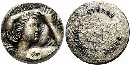 <br>Medaglia Premio Ettore Terzi. Coniazione Johnson Ag (216 g - 61 mm).