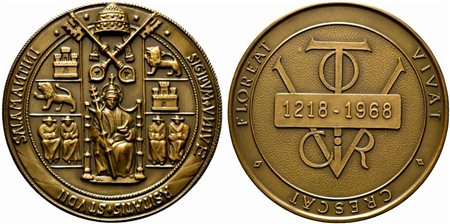 <br>STUDII SALAMANTINI. Medaglia 1968 AE (292 g - 74,1 mm)