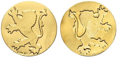 <br>Placchetta uniface AU 0,750 (1,82 g - 24,5 mm). 